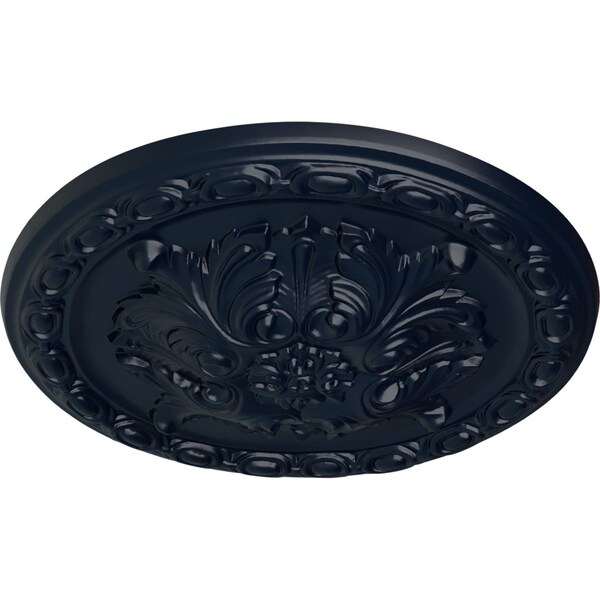 Stockport Ceiling Medallion, Hand-Painted Midnight Dream, 11 3/4OD X 3/8P